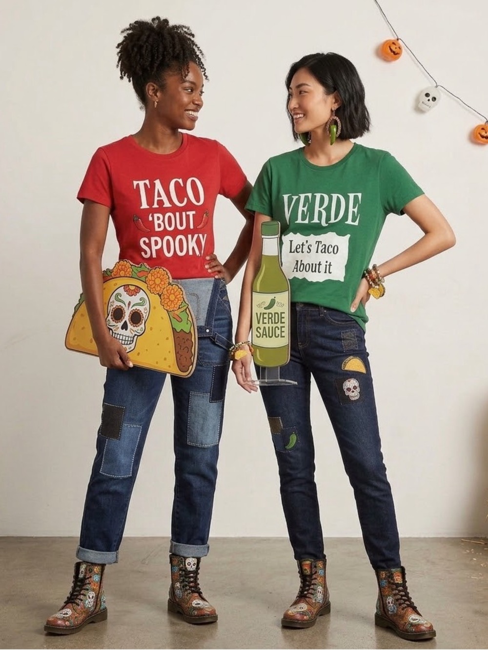 Verde Salsa Packet Graphic Tee Let’s Taco About It Green Short Sleeve Tee, Med